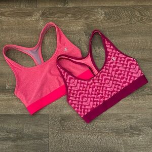 Champion Women's Pink and Red Sports Bra Duo